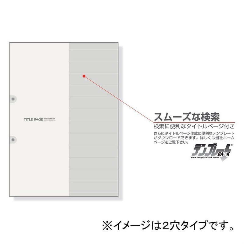 Maruman LT6005 Index A5, 20 Holes (2 Hole Compatible), Index