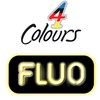 BIC 4 Colours Fluo Ballpoint Pen Black, Blue, Red and