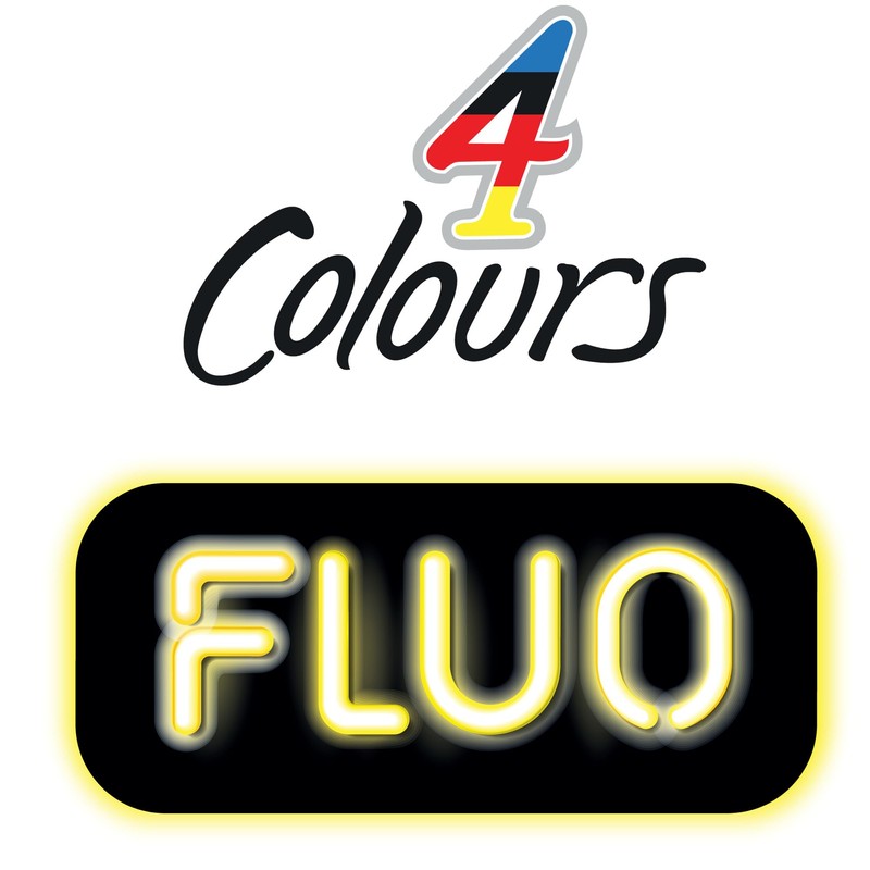 BIC 4 Colours Fluo Ballpoint Pen Black, Blue, Red and
