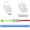 HOMELYLIFE 2Pin COB LED Strip Connectors 8mm Soldless 10 Pack