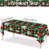 Xinfin Christmas Tablecloth, 137 x 274 cm, Plastic Tablecloth, Rectangular