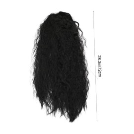 Baluue Black Curly Wig for Women Lady Wig Fashion Hair Accessories Natural Look