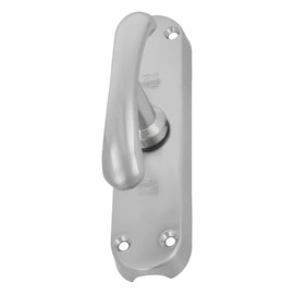 Amig Window Regulator - Matt Chrome Steel - Safety Lock with Handle - Includes 5 Brackets - Dimensions: 150 x 38mm