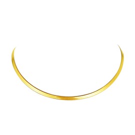 FindChic Women's Choker Snake Chain Necklace 32 cm 38 cm 46 cm Choker Necklace in Silver Gold-Plated Rose, Gold, Black Jewellery Box for Mum, Girlfriend, Model, Stainless Steel