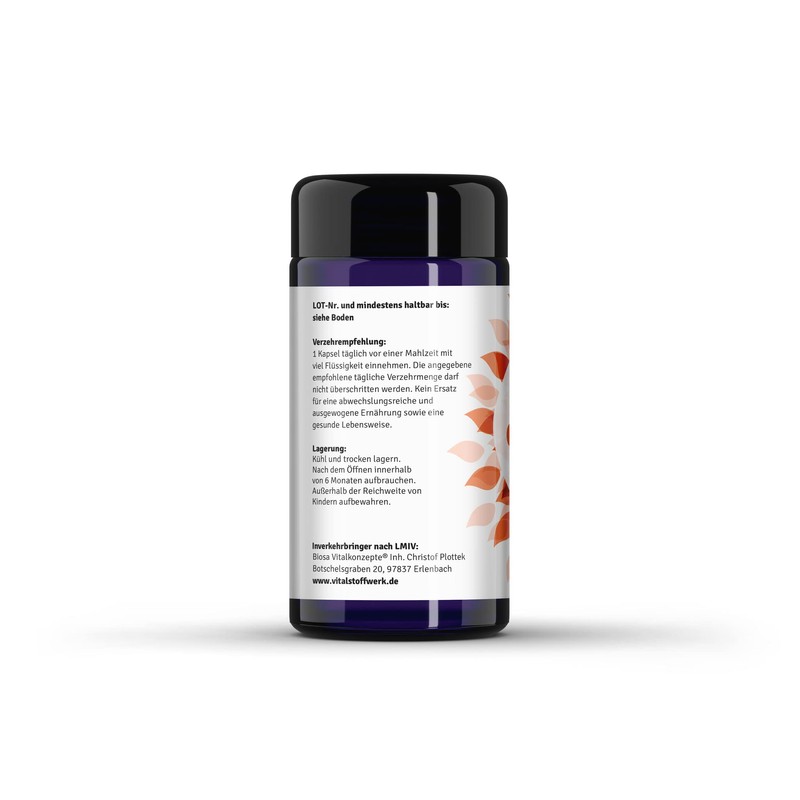 Curcuma Plus VITALSTOFFWERK®, turmeric extract powder, labro tested, vegan, curcumin