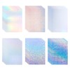 Wonninek 30 Sheets A4 Holographic Paper Sticker, Printable Waterproof Sticker