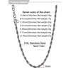 3mm Stainless Steel Rope Chain Men Cord Necklace
