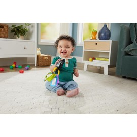 Fisher-Price Learning Fun Activity Key - Fabric Loop with 4 Travel Toys, Version English, Italian, Portuguese, Spanish, HWY38
