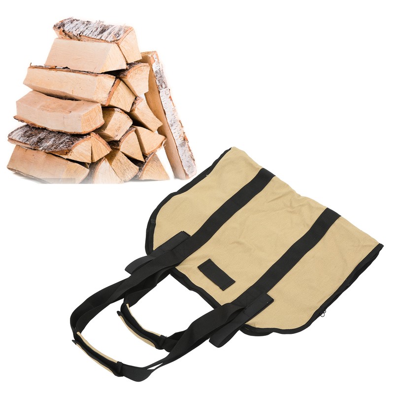 Firewood Carrier Oxford Cloth Portable Firewood Carry Bag Foldable Multifunction