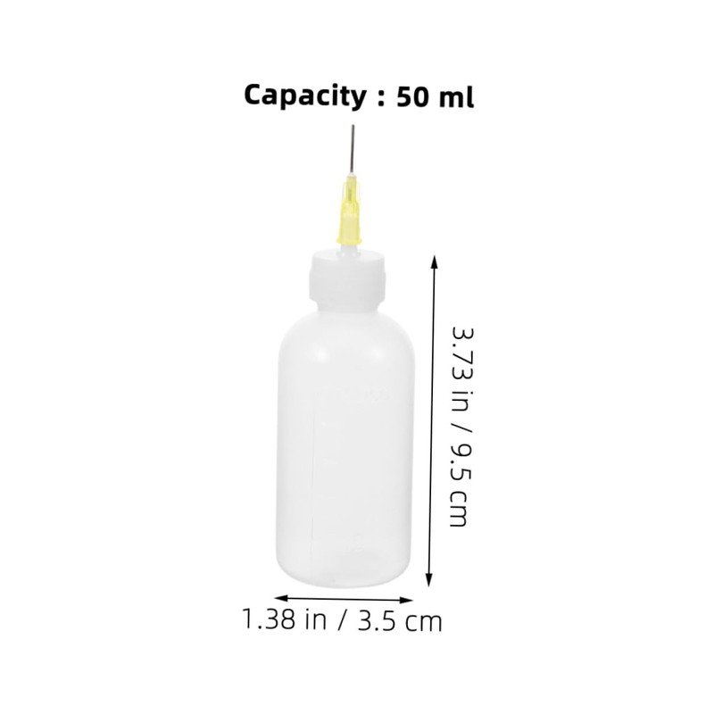 ULTECHNOVO 4pcs Precision Glue Squeeze Bottles with Needle Tips Applicator