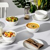 MALACASA 26 Oz Porcelain Soup Bowls Set of 4, White