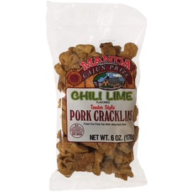 Manda Chili Lime Pork Cracklins 6oz (6 Pack)