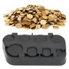 Coin Organiser Plastic Coin Holder Rectangle Euro Coin Dispenser Storage
