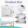 2PCS 2 Gang Brush Wall Plate for Coaxial Cable, HDMI,