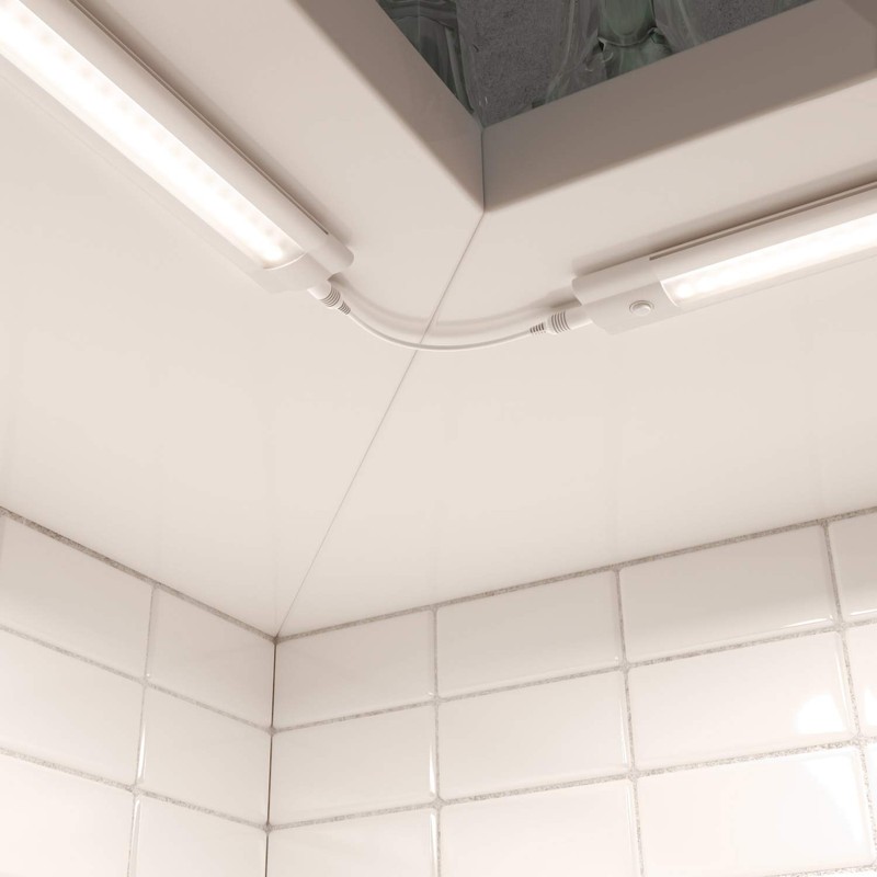 ledscom.de Siris Smart LED Under-Unit Light Matte White with WiFi