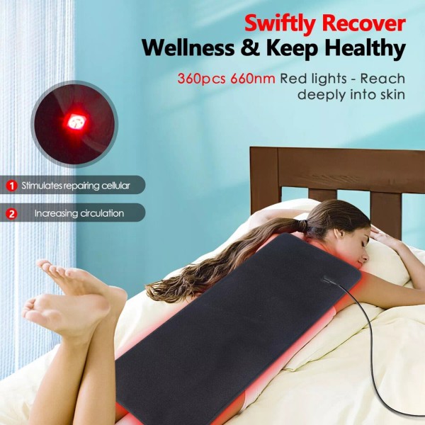 Unbranded LED Red Light Therapy Pad Infrared Full Body Mat