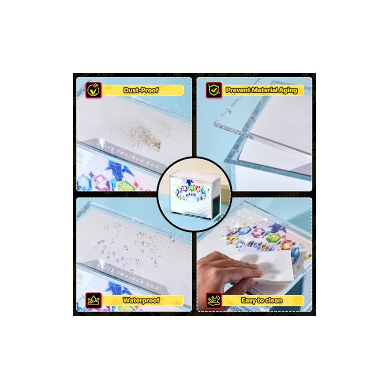 ETB Protector Case, 5mm ETB Acrylic Display Case, Clear Ultra