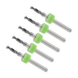 CoCud Micro PCB Drill Bit 1/8 Inch Shank 2.5 mm Cutting Edge Tungsten Carbide PCB Board Drill Bit - (Use: for CNC Drilling Engraving Machine) Pack of 5