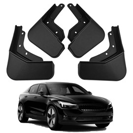 JLBMMLY Mud Flaps Compatible with 2025 Polestar 2 Accessories 2021-2024 All Weather Fender Guard Mudguards Sediment Protection No Need to Drill Holes