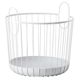ZONE DENMARK Inu Basket - Basket with Handles Crafted from Metal - with sleek and sturdy design - Stylish and Functional Storage for Kitchen, Bathroom, Children's Room, and Home Office- (Small)