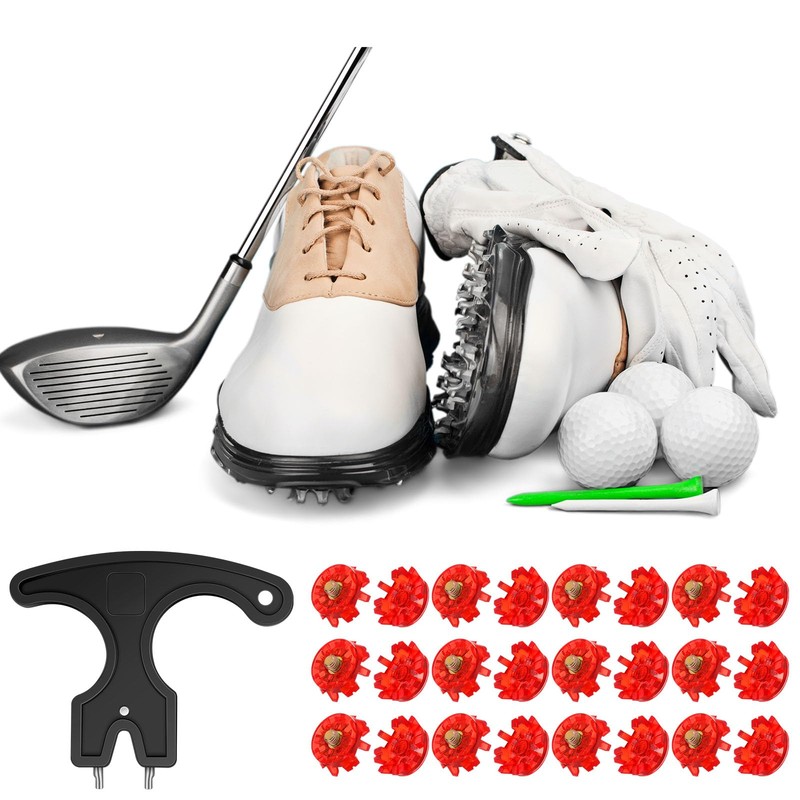 Lanties 31 Pcs Golf Cleats Set 30 Golf Shoe Spikes