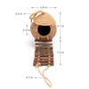 andwe Coconut Bird Nest Hut with Ladder for Parrots Parakeet