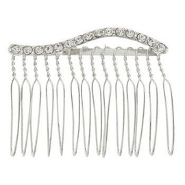 Karina - French Couture Wave Crystal Metal Side Comb #K10328X1 by Karina - French Couture