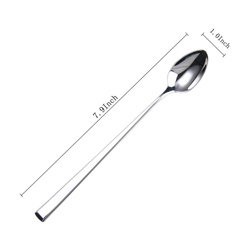 HISSF Iced Tea Spoons, Mixing Spoons,18/10 Stainless Steel Stirring Spoon,