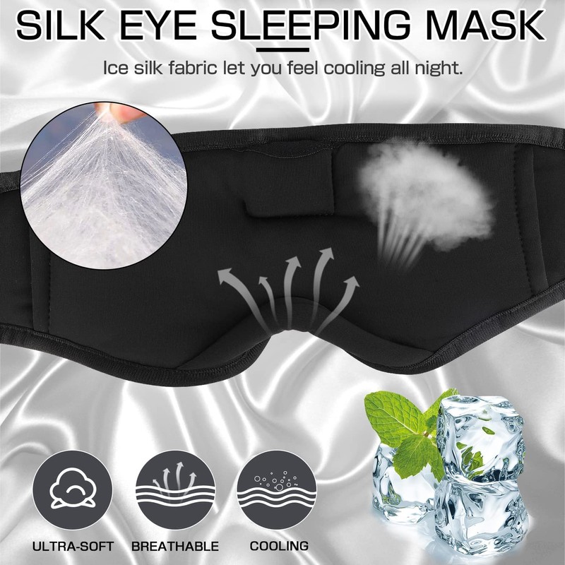 Bluetooth Sleep Mask, Sleep Mask, Headphones, LC-dolida Eye Mask, Eye