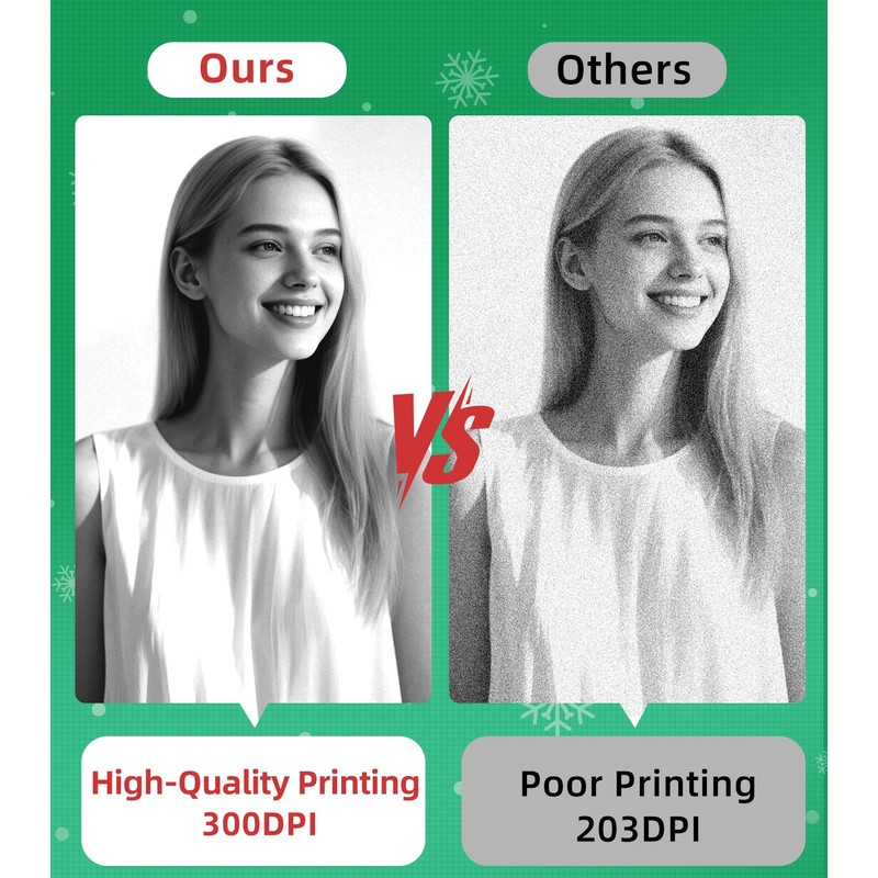 ORGBRO Sticker Printer Machine, X3 Mini Printer Print Pods Portable