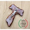 Wooden Crucifix Rope - Wall Mounted - Christ of Silver