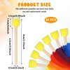 40 Pcs Round Sponge Paint Brushes Painting Brushes with Wooden