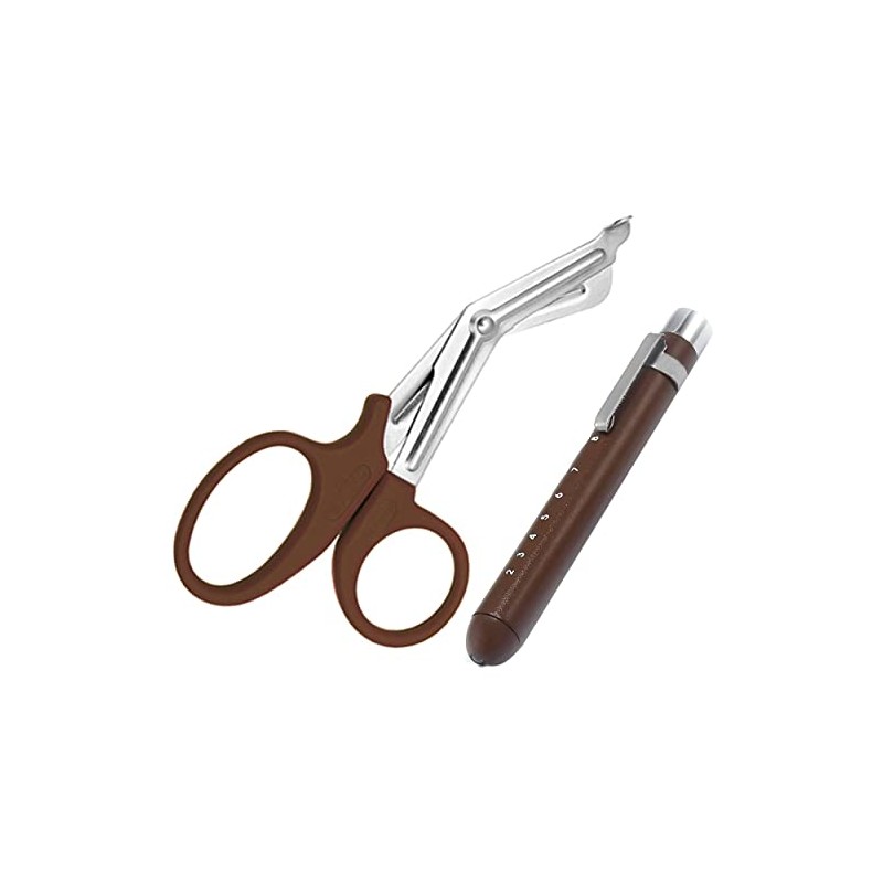 AAProTools Brown Color Heavy Duty EMT Trauma Shears + LED