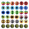 Julie Wang 10MM 100PCS Dragon Eyes Glass Cabochon Eye for