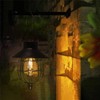 YAKii 2 Pack Solar Lantern Hanging Waterproof Outdoor Metal Solar