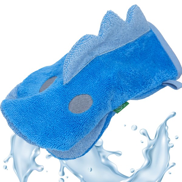 Wash Mitt Animals (Blue - Dino)