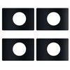 lygchii 4PCS Door Knob Reinforcement Plate Black, Door Lock Fixing
