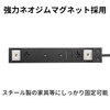 Sanwa Supply TAP-2210-5BK Power Strip, 10 Socks, 2P (5 m),
