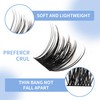 Cluster Eyelash Extensions, 144 Pieces, Cluster Eyelashes, Individual Eyelashes, D-Curls,