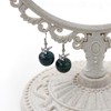 JunyiDIY 3D Fruit Earrings | Zircon and Indian Agate Leaf