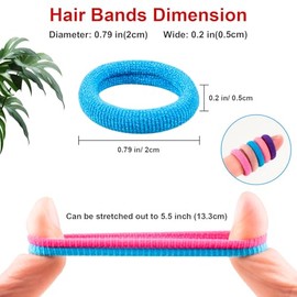420 Pcs Baby Hair Ties, Small No Damage Elastic Hair Bands for Toddlers, Little Girls and Kids, Soft Ponytail Holders, Baby Hair Accessories(30 Colors