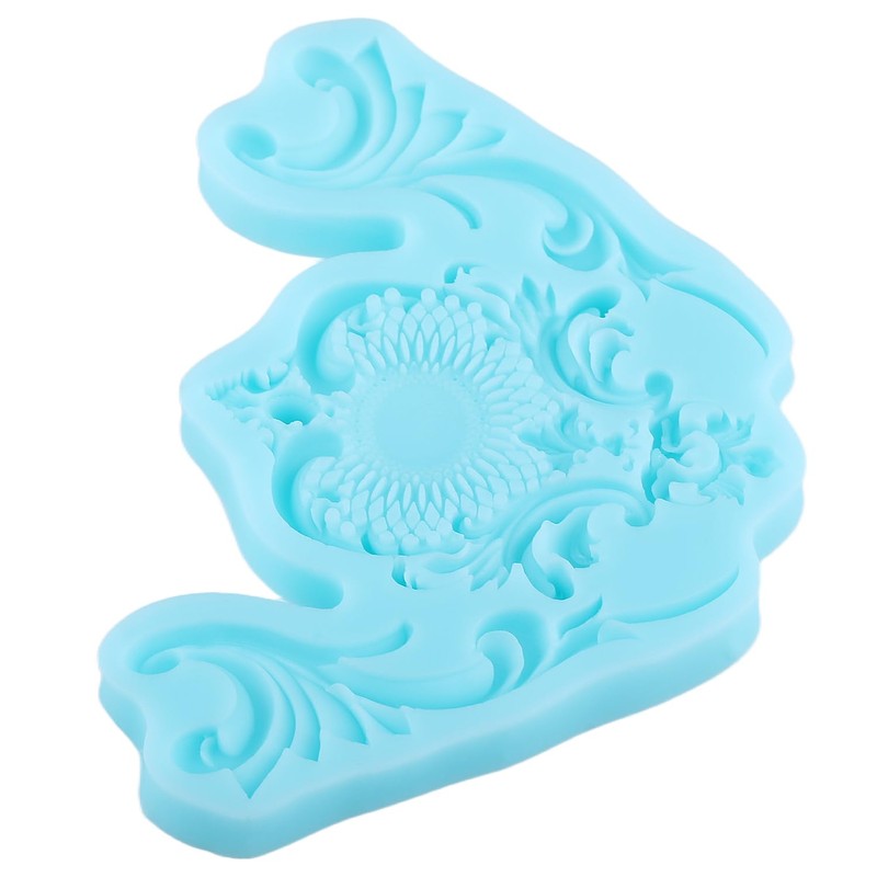 Baroque Style Silicone Molds Curlicues Scroll Lace Fondant Molds