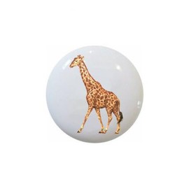 Giraffe from The Wild Africa Series African Safari Wildlife Animals - Decorative Ceramic Dresser Drawer Pulls Cabinet Cupboard Knobs
