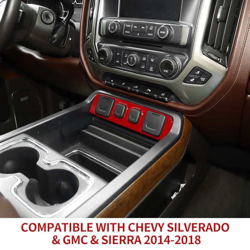 PDKLIN for Silverado USB Port Panel Trim Cover for Chevy
