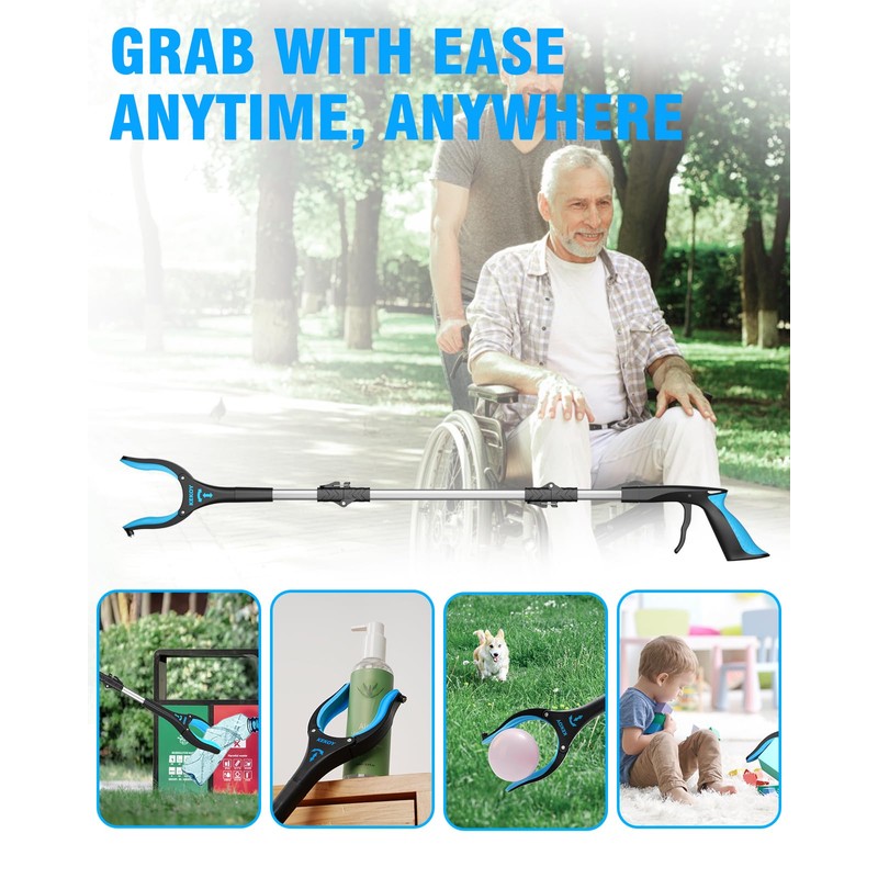 Kekoy 40'' Litter Pickers for Adults, Extra Long Portable Grabber