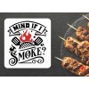 Clever Contraptions MindSmoke BBQ Sign – Funny Grill Wall Decor