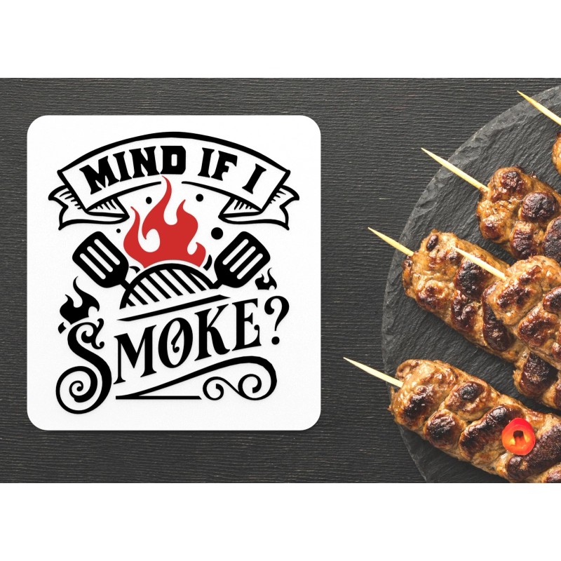 Clever Contraptions MindSmoke BBQ Sign – Funny Grill Wall Decor
