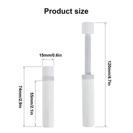 KYSUN Graphics Card Holder GPU Holder (74 mm - 120 mm) GPU Support Aluminium Alloy Holder Height-Adjustable Graphics Card Holder Lightweight Durable Polished Graphics Card Holder with Magnet, White