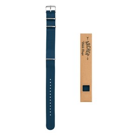 Archer Watch Straps - Seat Belt Style Woven Nylon NATO Watch Strap, Nylon, No gemstone