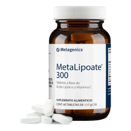 Metalipoate 300 Suplemento Ácido Alfa Lipoico 60 Tabletas